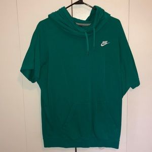 Nike Short Sleeved Cow Neck Hoodie - Size M